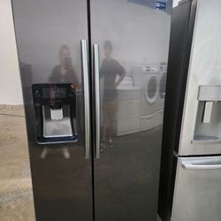 REFRIGERATOR SAMSUNG BLACK STAINLESS STEEL SBS