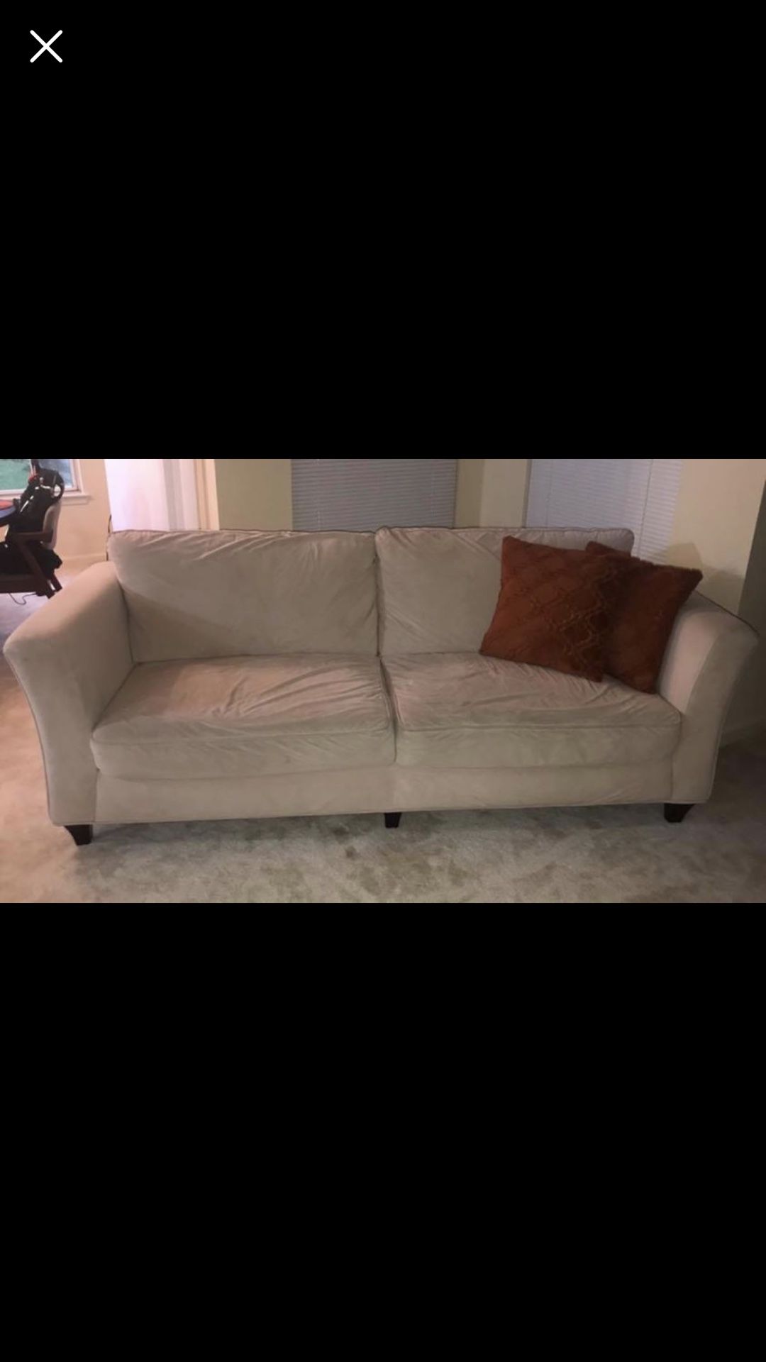 Beige Sofa and Chair Set