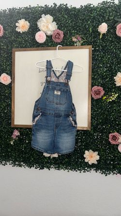 OshKosh B'gosh Kids Denim Overall Shorts 4T