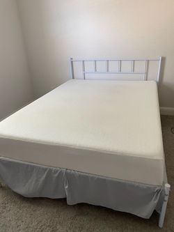 Queen bed and mattress