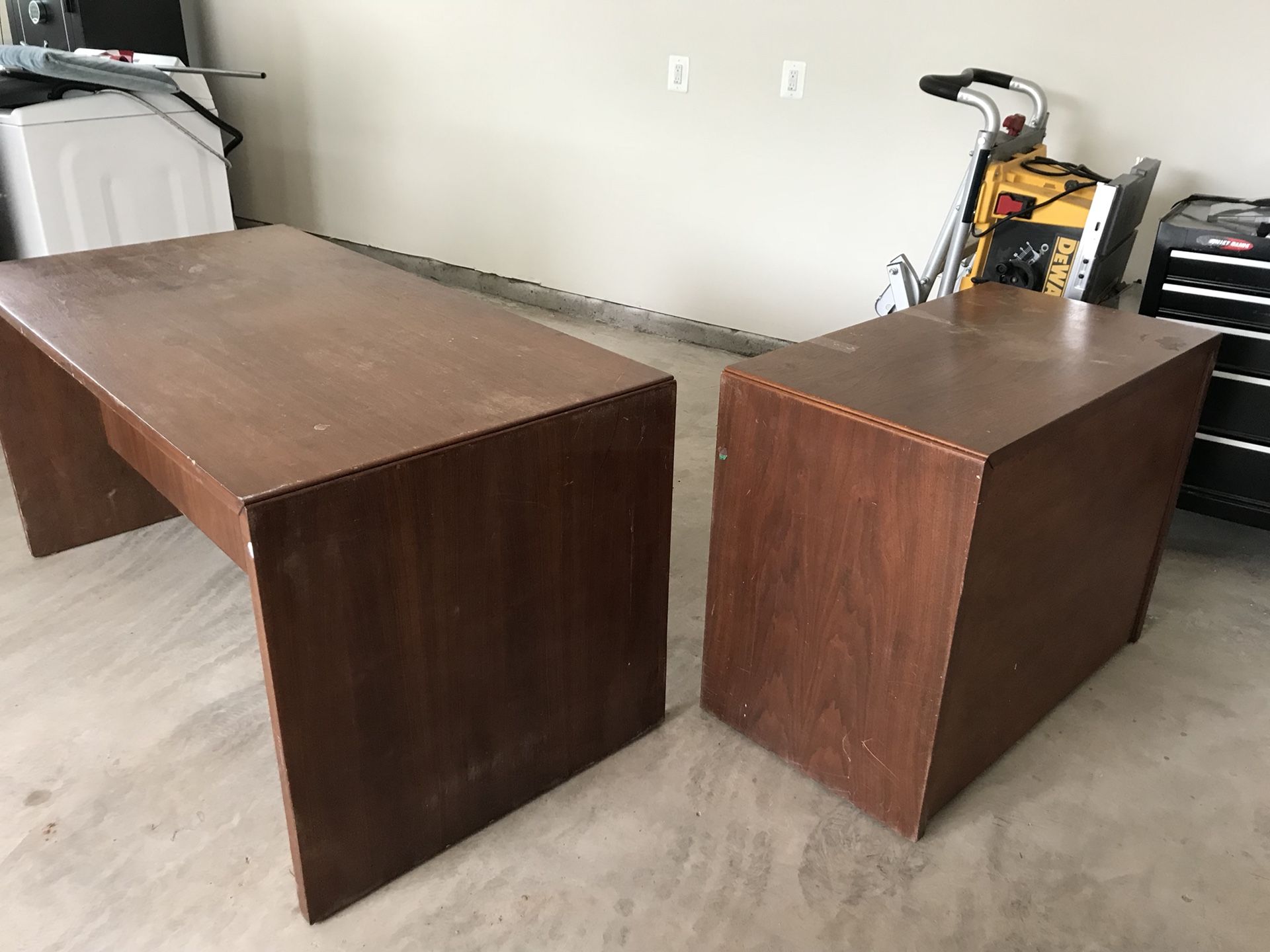 HEAVY Wooden Executive Desk