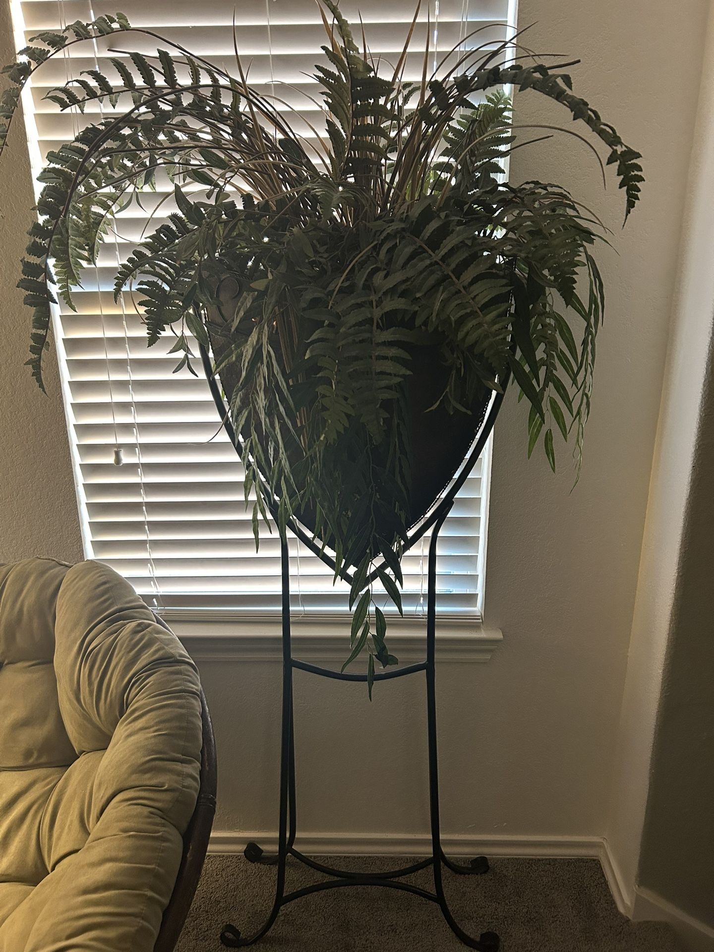 Fake Plant And Holder