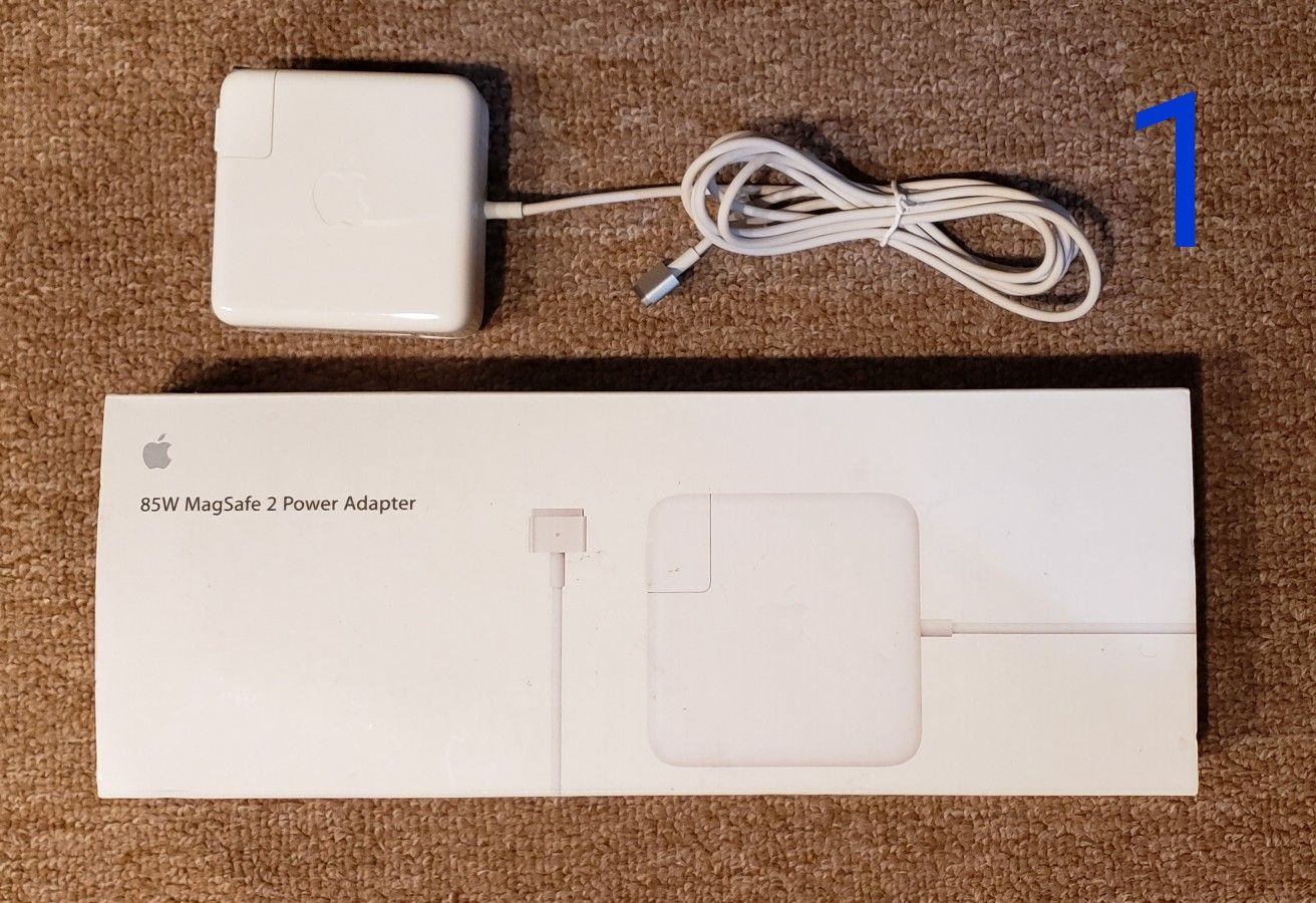 Genuine OEM 85w Apple MacBook MagSafe 2 Magnetic Power A/C Adapter Charger Cable Cord