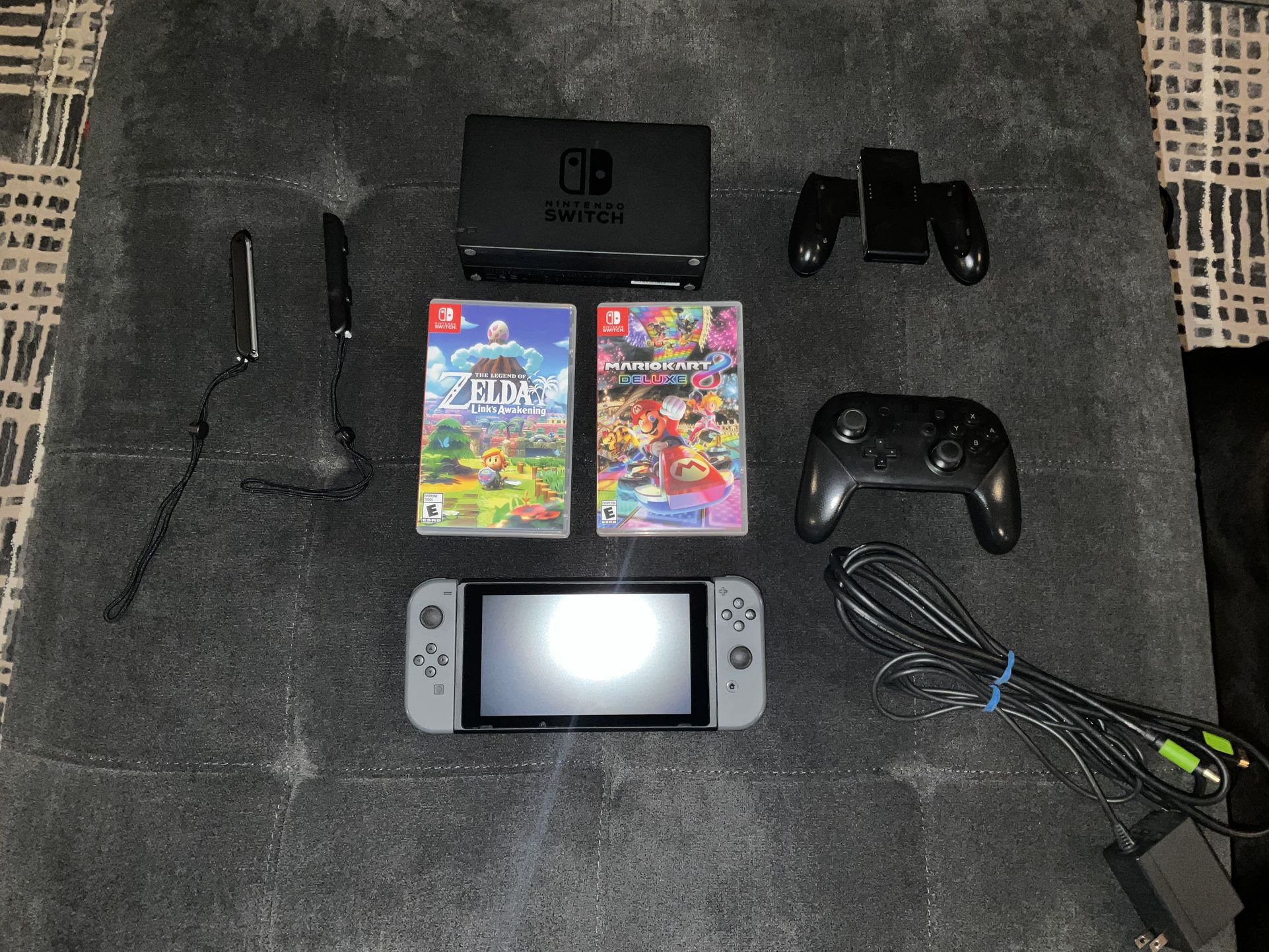 Nintendo Switch (256 Gig) With Two (2) Games And Pro Controller (mint Condition)