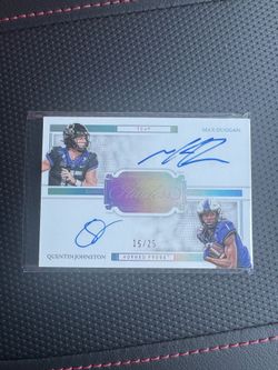 Flawless TCU Max Duggan/Quentin Johnson dual auto /25