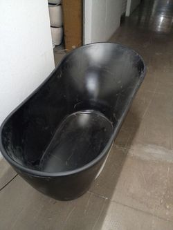Awesome Free Standing, Deep, Laid-Back Extremely Comfortable Acrylic Bathtub with Free Standing Filler New and Never Used for Sale!