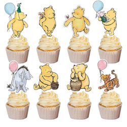 48pcs Weenie Cupcake Toppers 