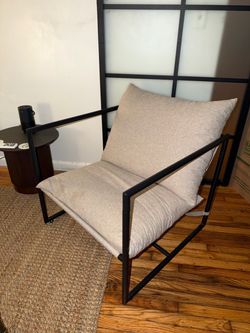 Modern Metal Frame Accent Chair