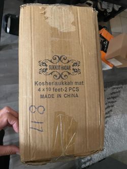 Brand New Kosher Sukkah Mats – 2 Pieces, 4’ x 10’ – Sealed