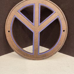 Cast Iron PEACE sign
