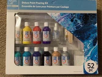 Deluxe Paint Pouring Kit 52 Piece Set