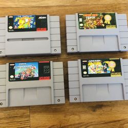 SNES Games Super Mario, The Simpsons…