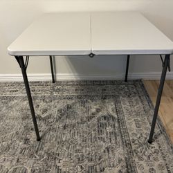 Gray Top Folding Card Table 48” X 48”