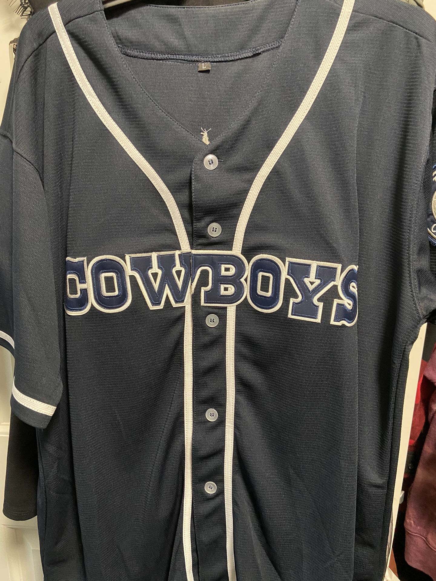 Dallas Cowboys Baseball Style Jersey