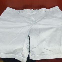 Izod Men's Saltwater Cargo Shorts Beige Khaki, Size 42  Inseam 9.5.. 04b15