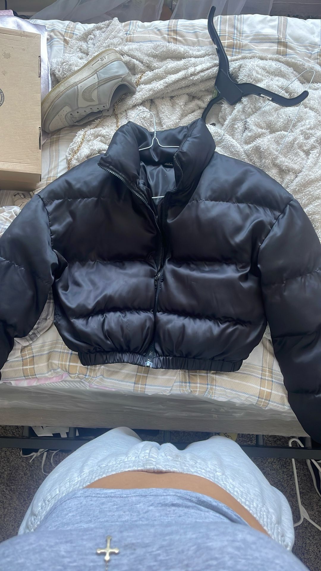 CROP PUFFER JACKET
