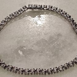 3.4 Carat Diamond 14k White Gold Tennis Bracelet