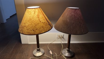 Pair of Table Lamps — Warm White + Color-Changing