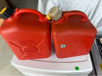 2- 2.5 gallon gas cans