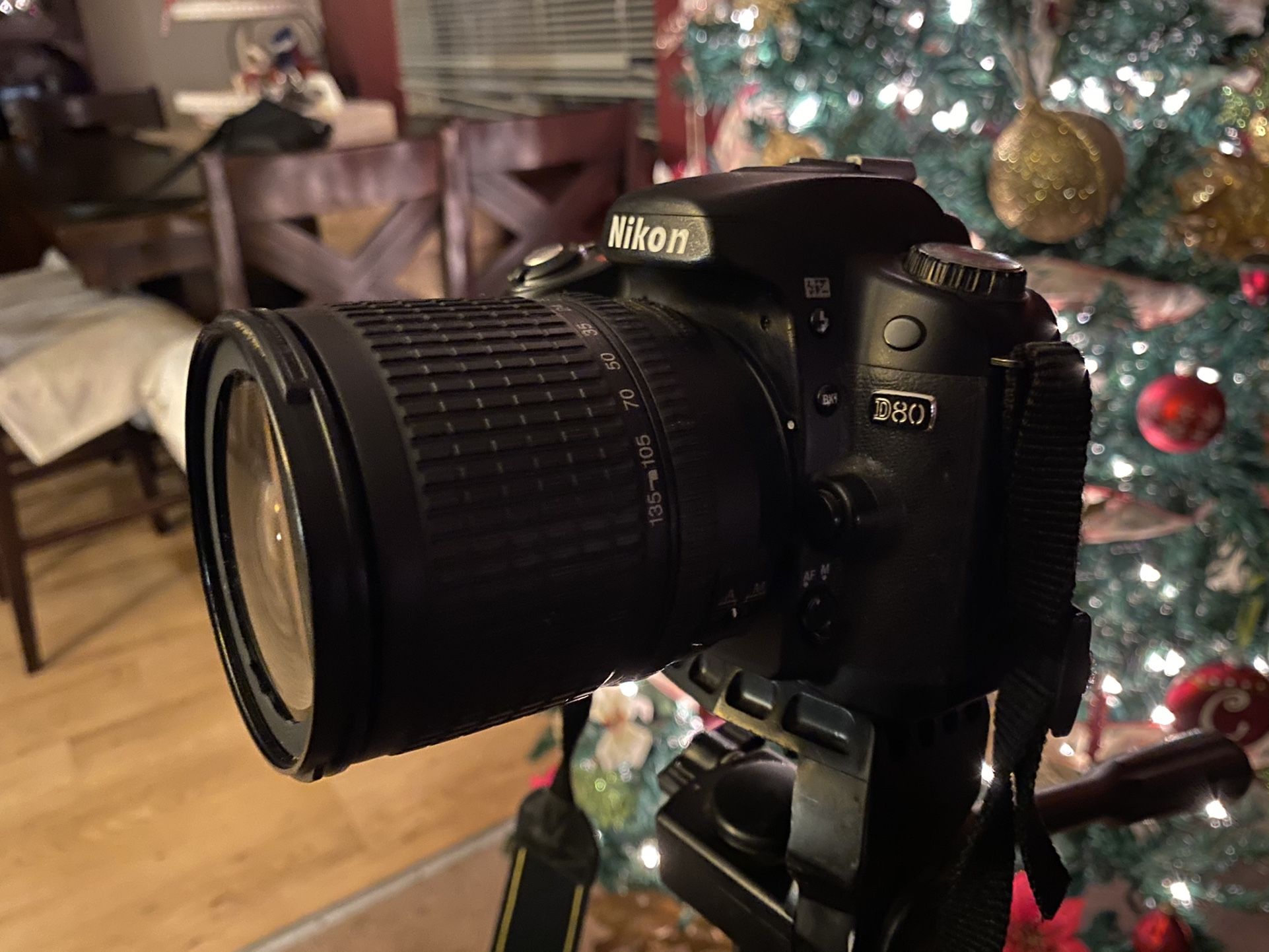 Nikon D80 Camera And Stand