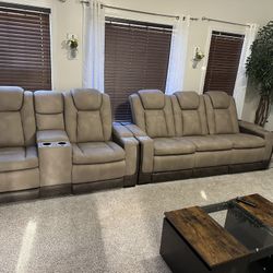 Living Room Leather Set