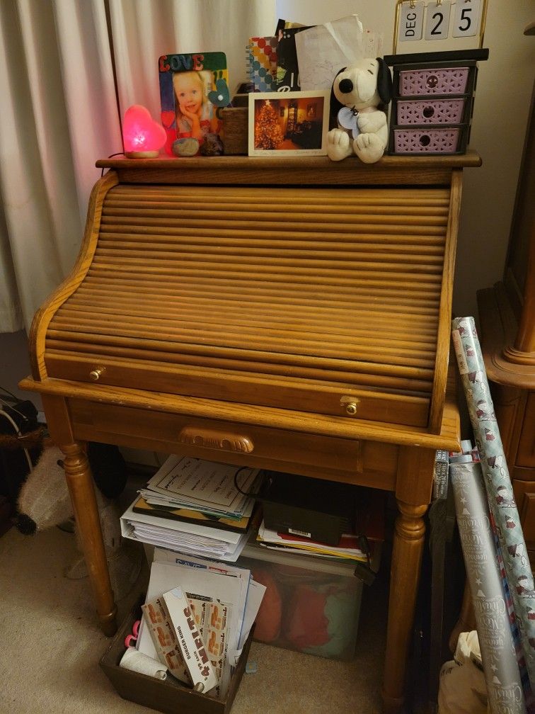 Antique Oak Writing Desk