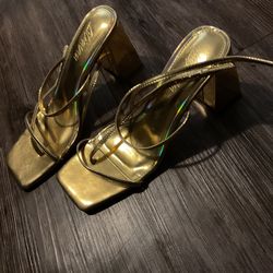 Gold heels size 10