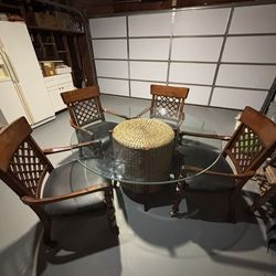 Glass Dining Table Set