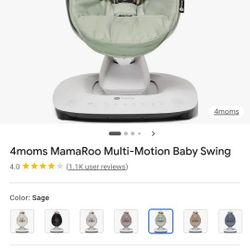 4 Mom's Mamaroo Sage Green