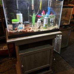 20 Gallon High Aquarium And Accessories