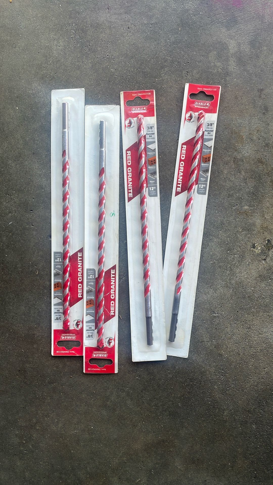Diablo Hammer Bit 3/8 4 Each