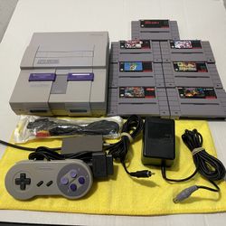 Super Nintendo Bundle With Games SNES 