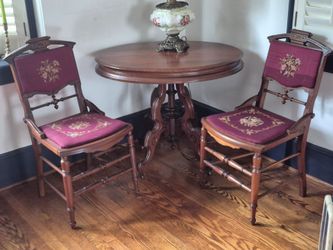 Victorian Eastlake Parlor Set  ( sold  together or separately)