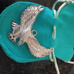 Sterling Silver Huge Eagle Pendant