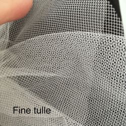 Regular+ fine white tulle fabric material for petticoats, dresses, veils $5-$50