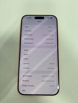 Apple iPhone 17 Pro Max 256GB