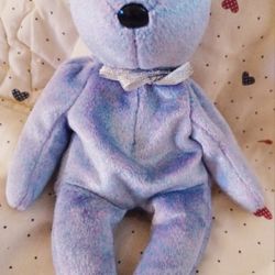 Chubby 2 Beanie Baby Purple Bear