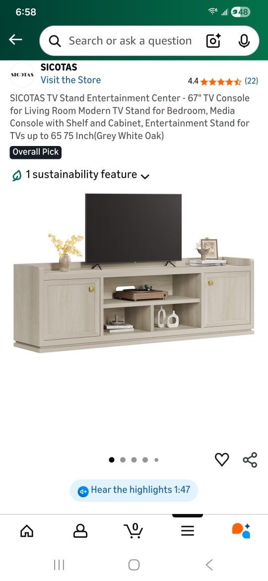 TV Entertainment Stand 