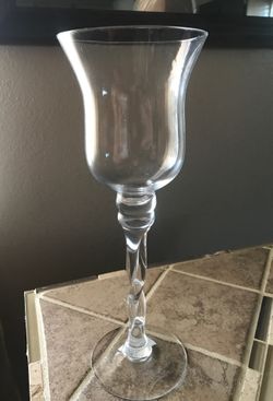 EUC 14” Glass Candle/Plant Holder