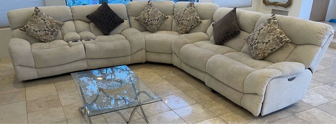 Beautiful Power Recliner Sectional