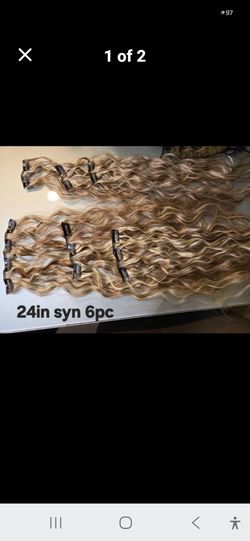 Hair Extensions 24in syn 6pcs
