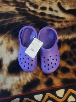 Purple Crocs 