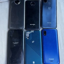 6 Android Smartphones — Parts / Repair Lot (OnePlus + Mixed Brands)