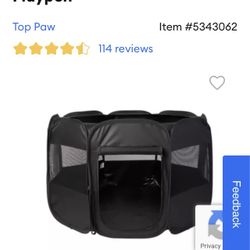 Top paw dog soft sided playpen