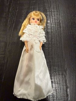 Vintage Takara Licca-chan Doll with Original White Dress