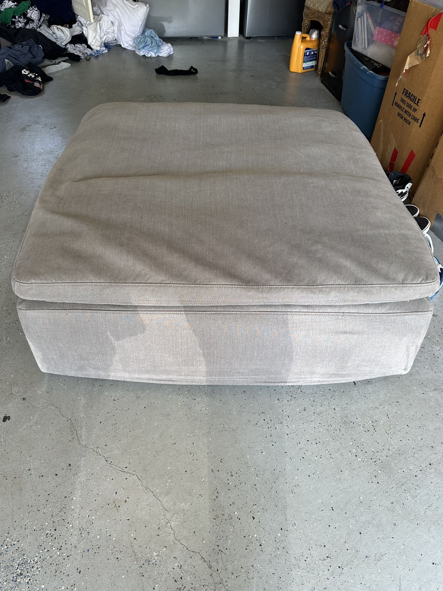 Large Feather Ottoman 