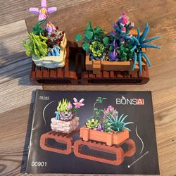 Allhero-Mini Bonsai (00901) Succulent Plant Decor Building Set