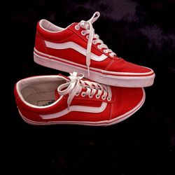 Red Vans Women’s Size 9