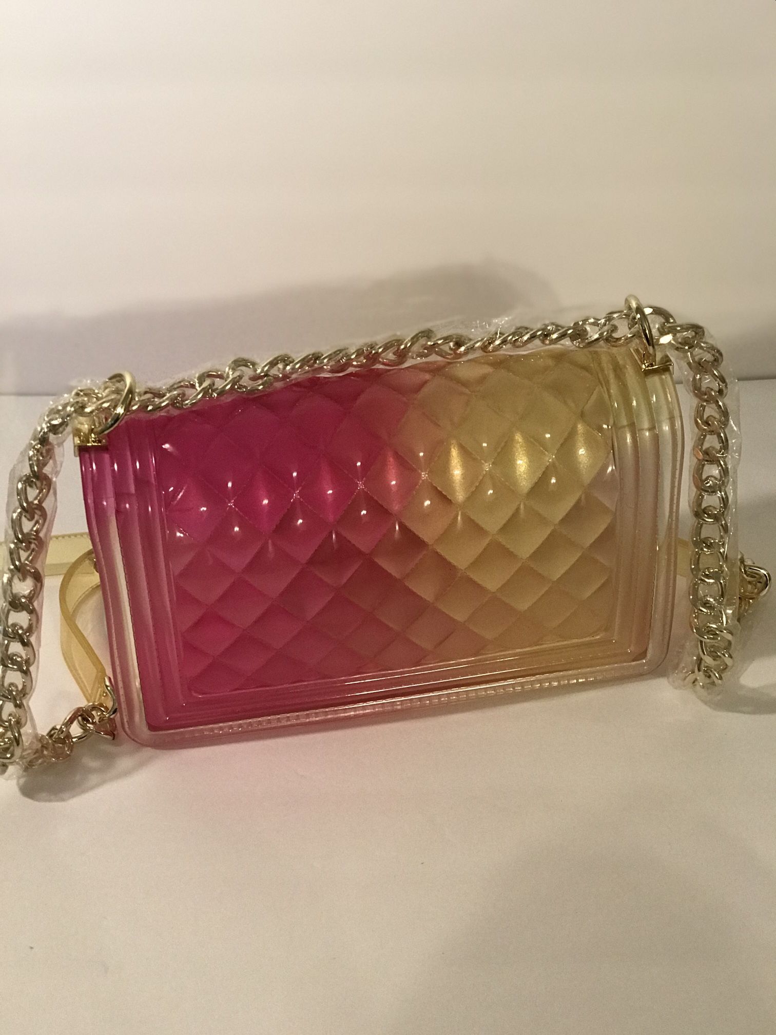 PVC Bag Lady Chain Transparent Candy