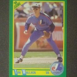 1990 Score Tim Wallach Montreal Expos #192 Baseball Card Vintage Collectible Trading Sports MLB Major League